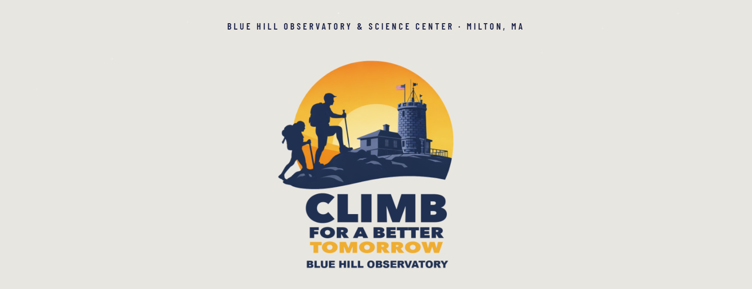 blue hill climb for a better tomorrow logo
