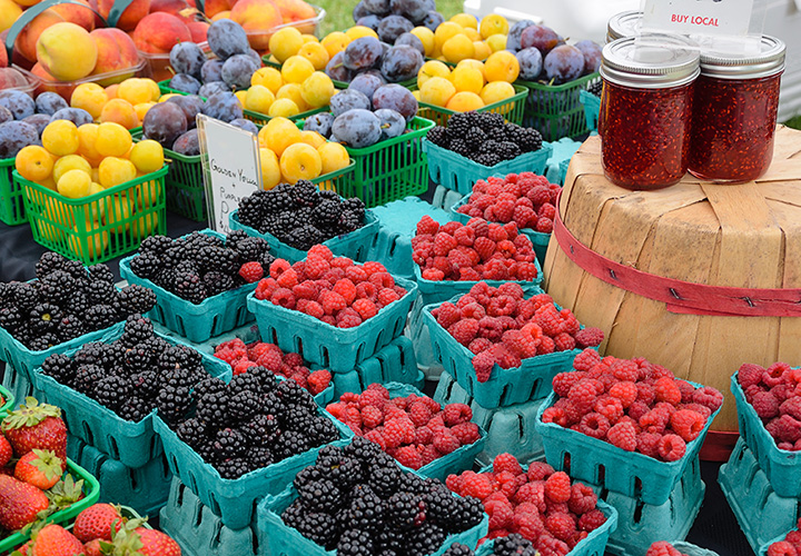 photo of fruits from a farmers market