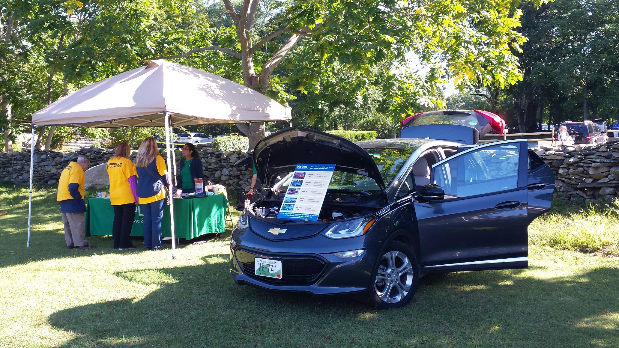 electric car on display