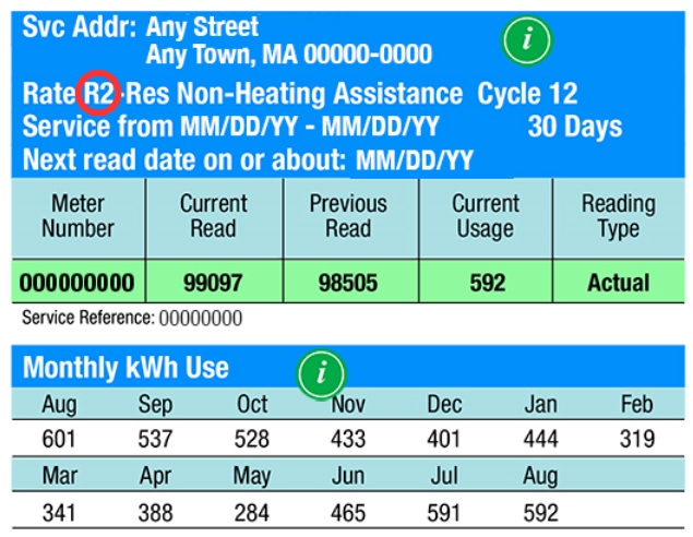 R2 Rate Electric Bill