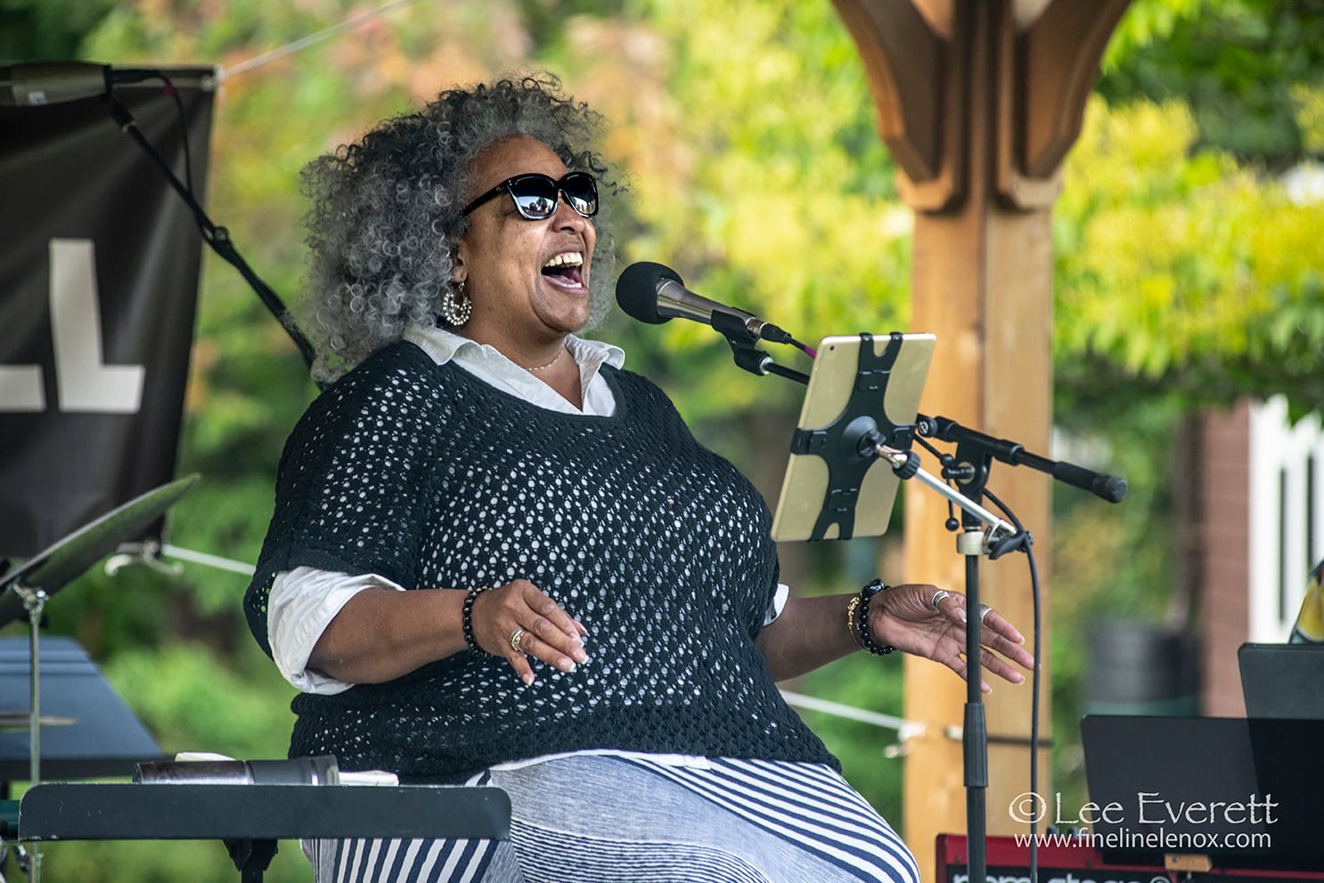 Wanda Houston performing at jazz Festival