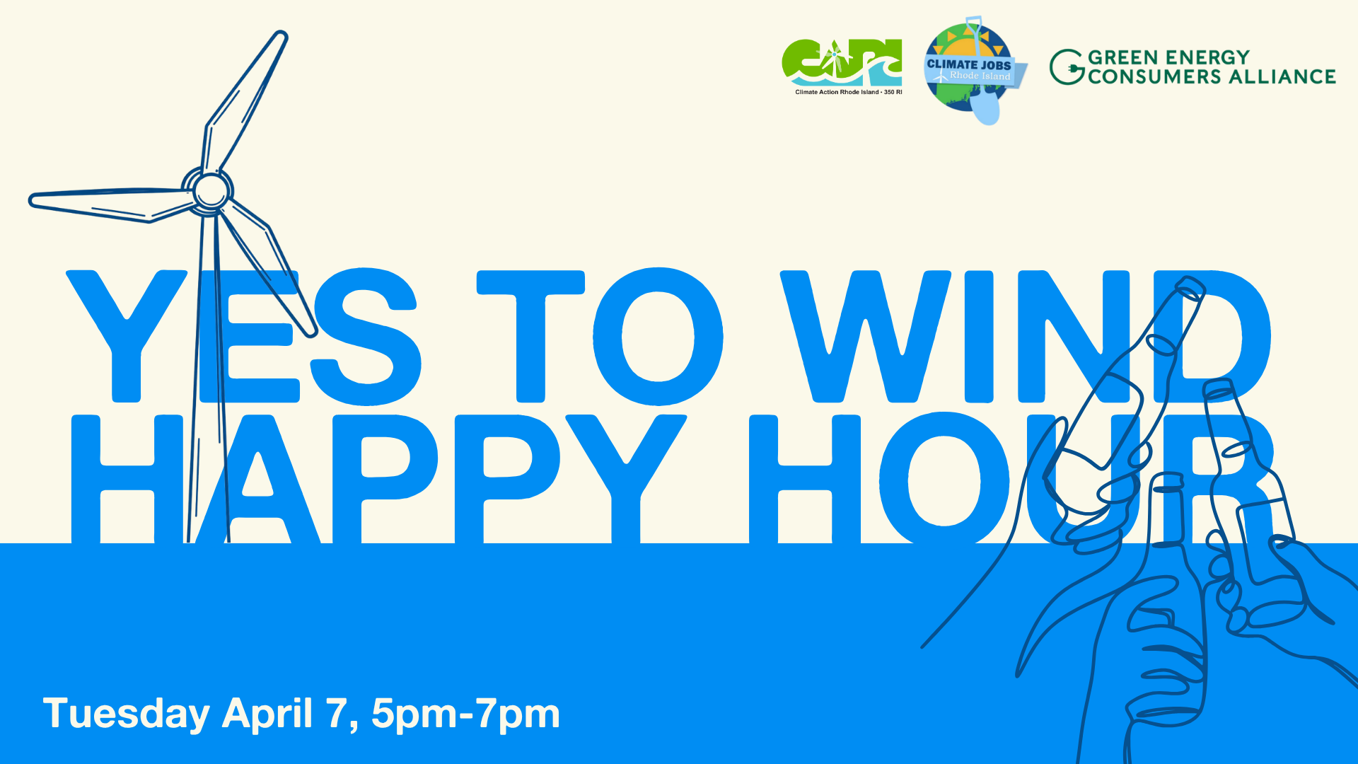 Yes to Wind Happy Hour graphic