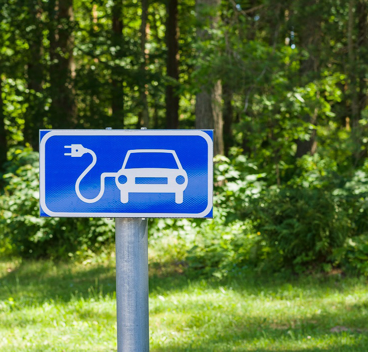 electric car sign