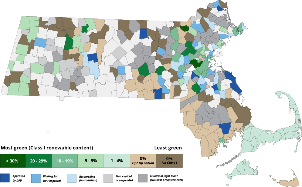 Green Municipal Aggregation map 2022