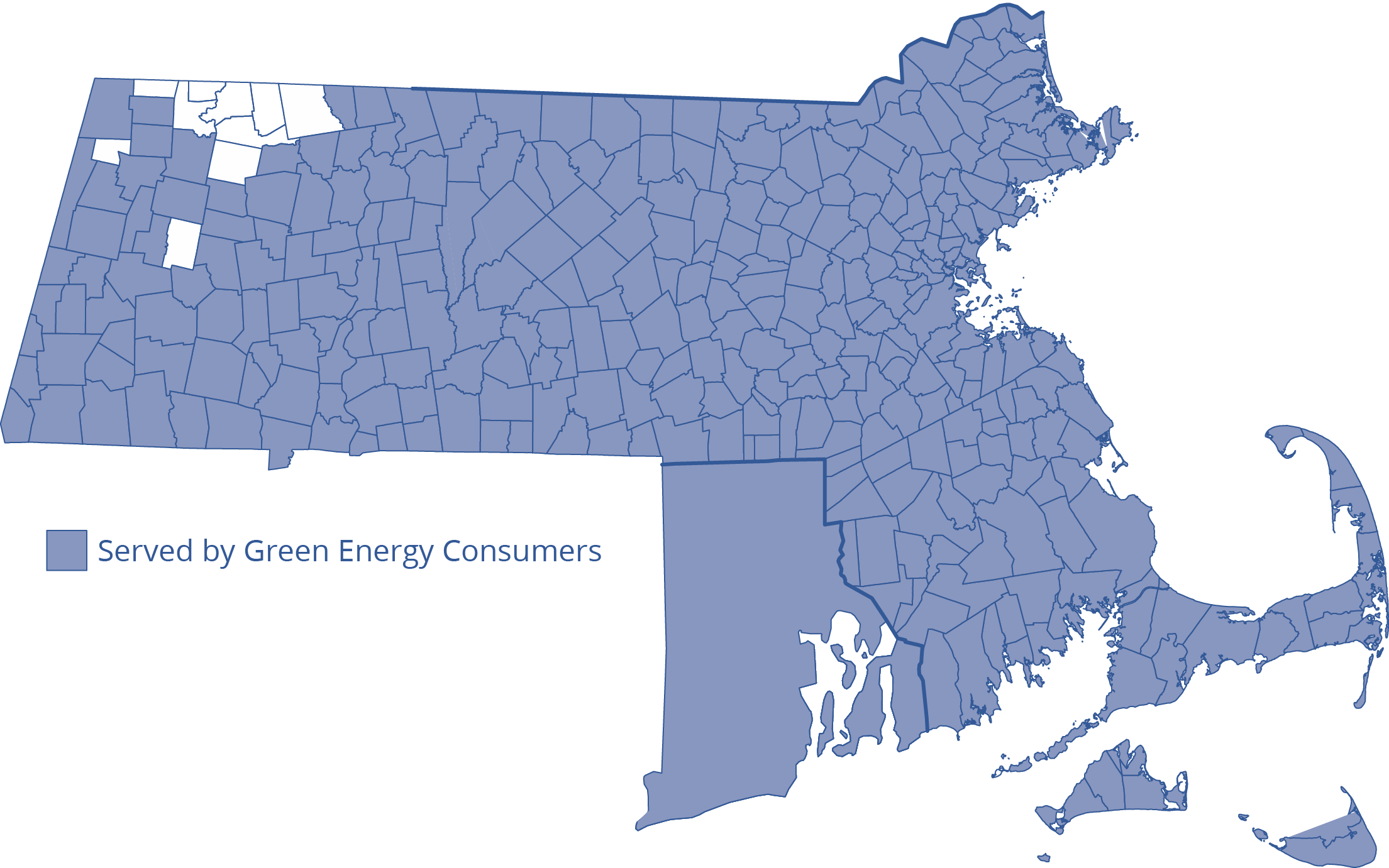 Our heating oil service area map