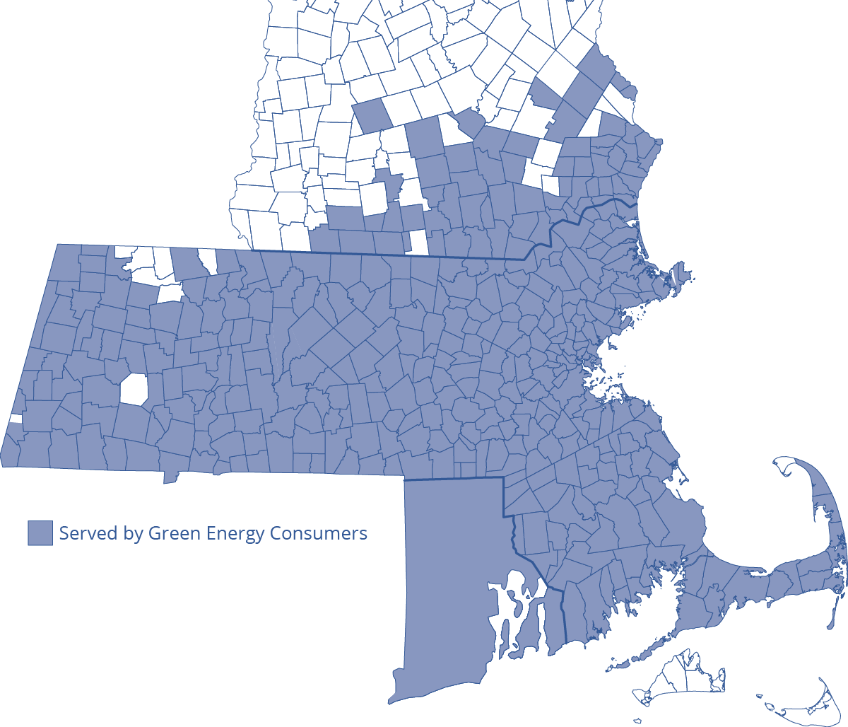 Our heating oil service area map