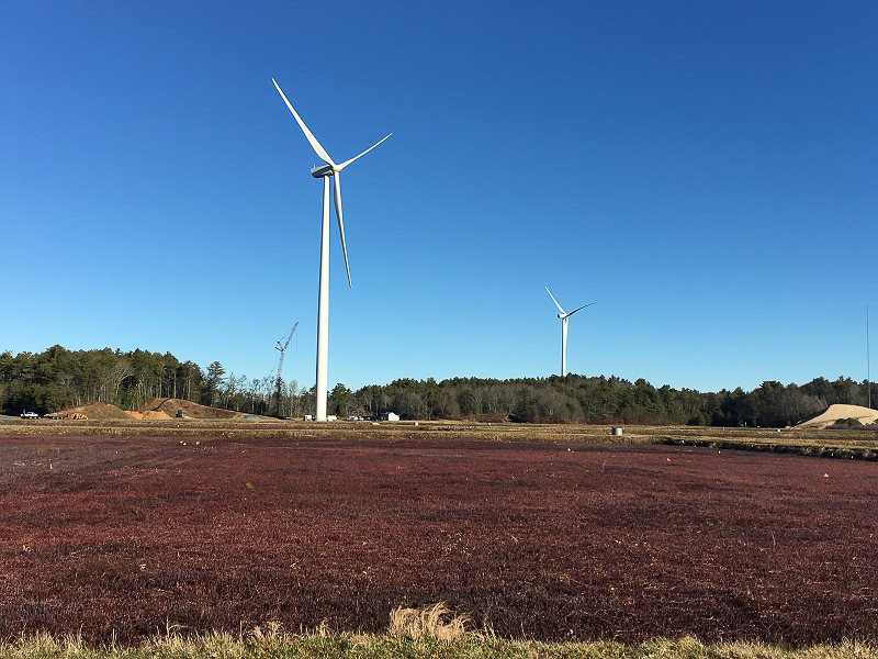 Wind turbine in Plymouth, MA