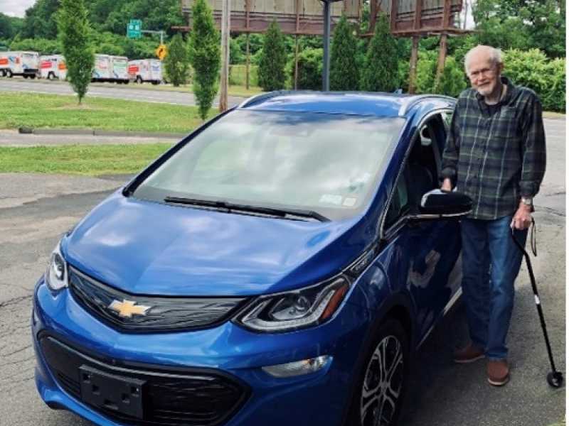 Blue Chevrolet Bolt