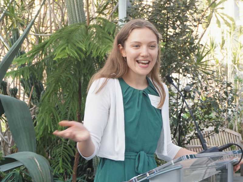 Policy advocate Amanda Barker gives an update at our 2023 Spring Meeting in Providence RI.