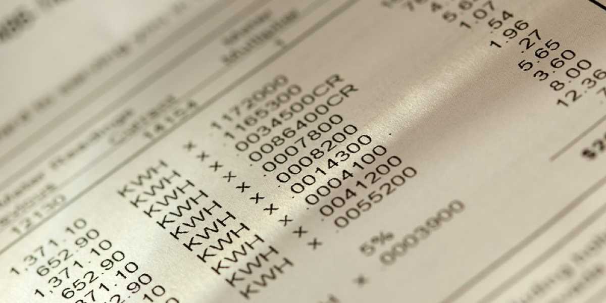 Electric Bill Stock Photo