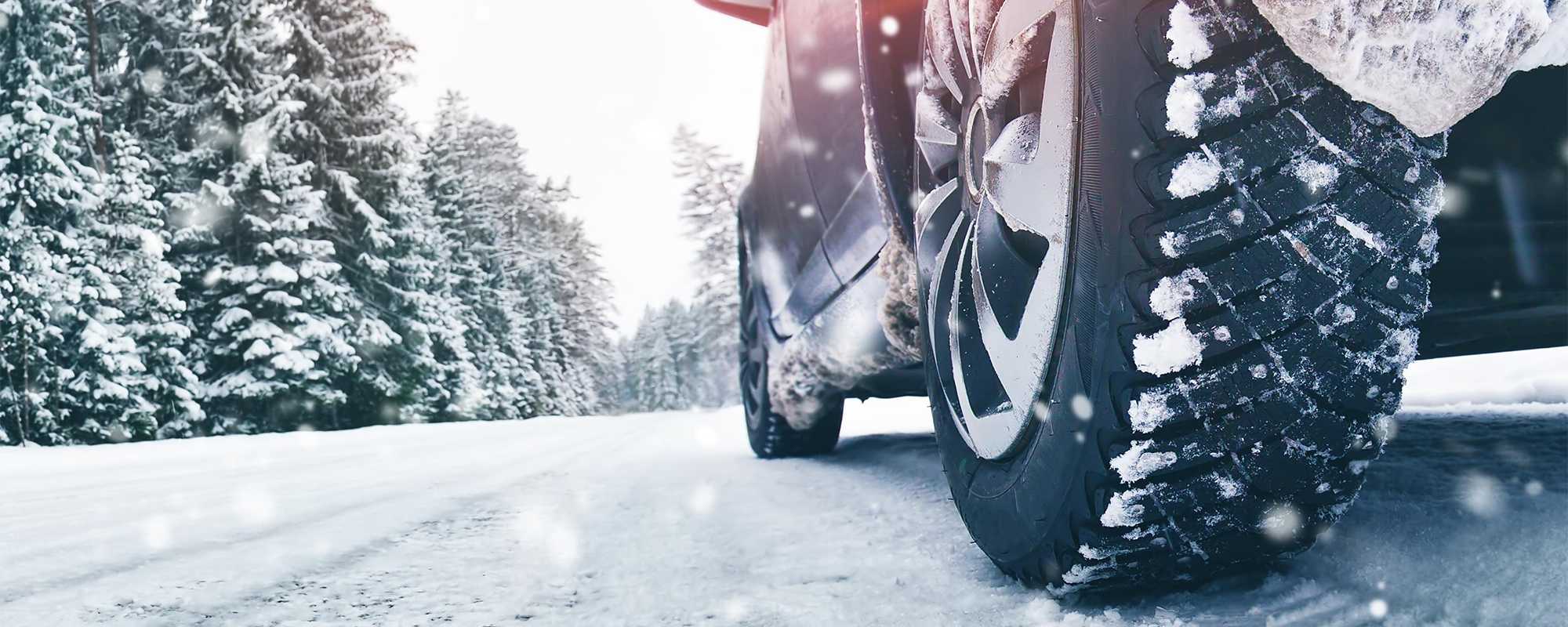 car in snow